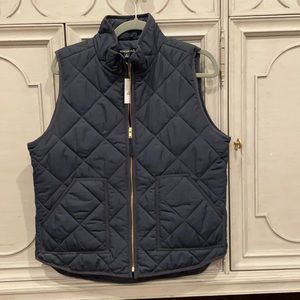NWT J Crew Factory navy blue Vest
